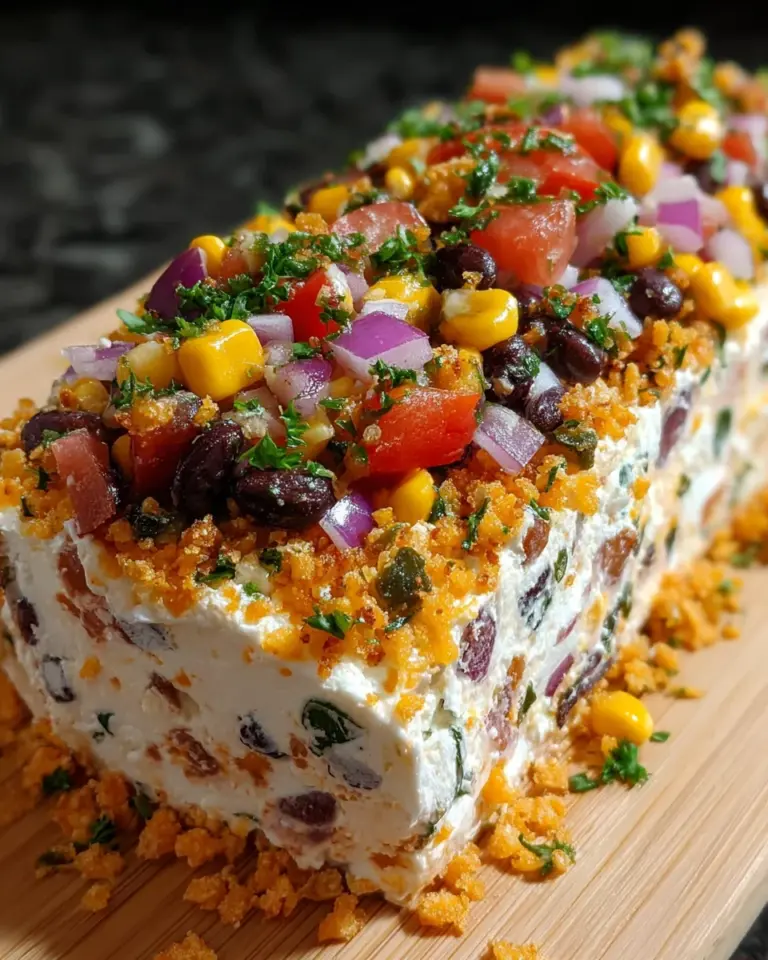 Cowboy Caviar Jalapeño Popper Cheese Log