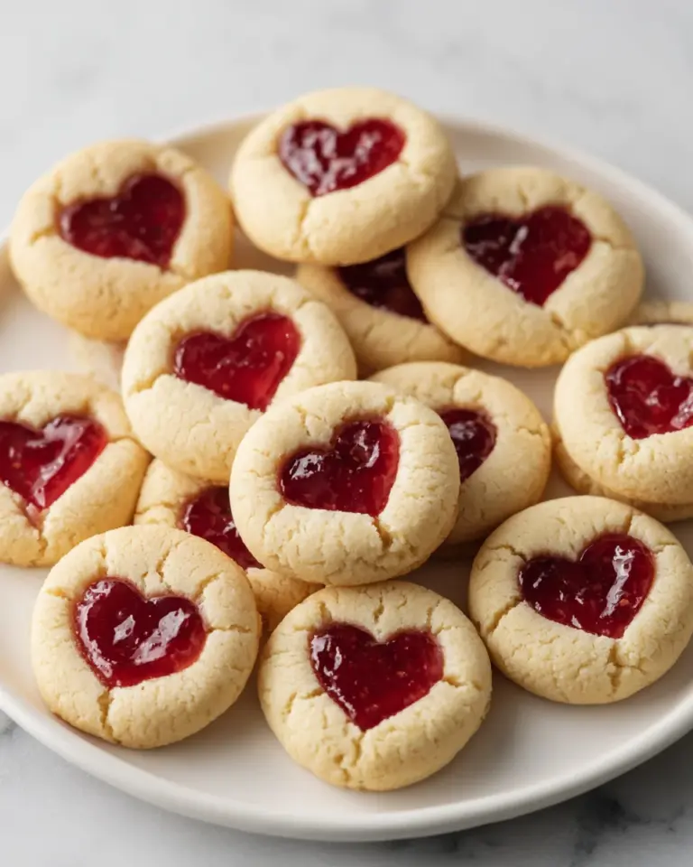 Thumbprint Heart Cookies are a must-try delight!