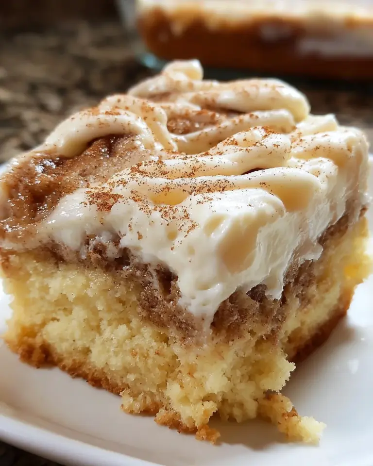 Cinnamon Roll Poke Cake: A Decadent Dessert Delight!