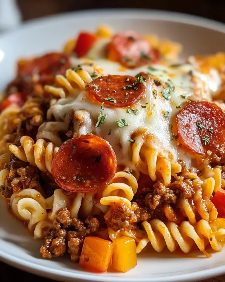 Crockpot Pizza Casserole