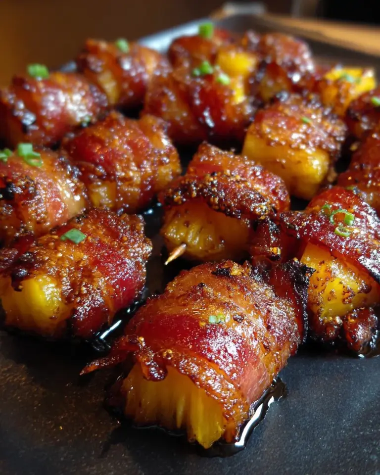 Bacon-Wrapped Pineapple Bites