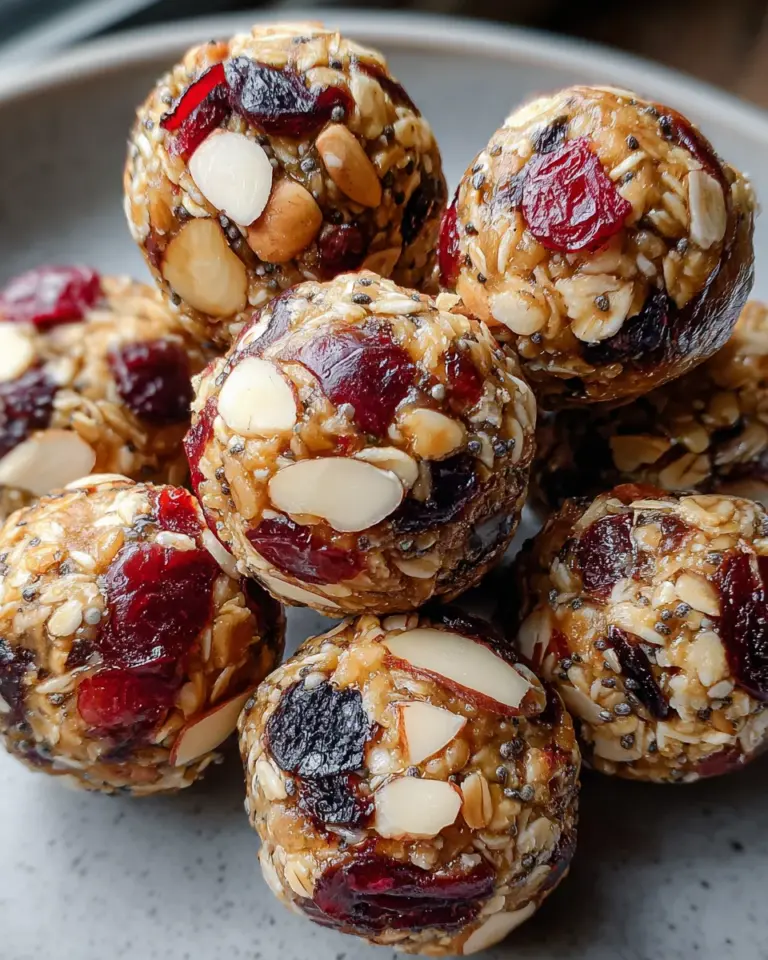 Cherry Cranberry Energy Bites