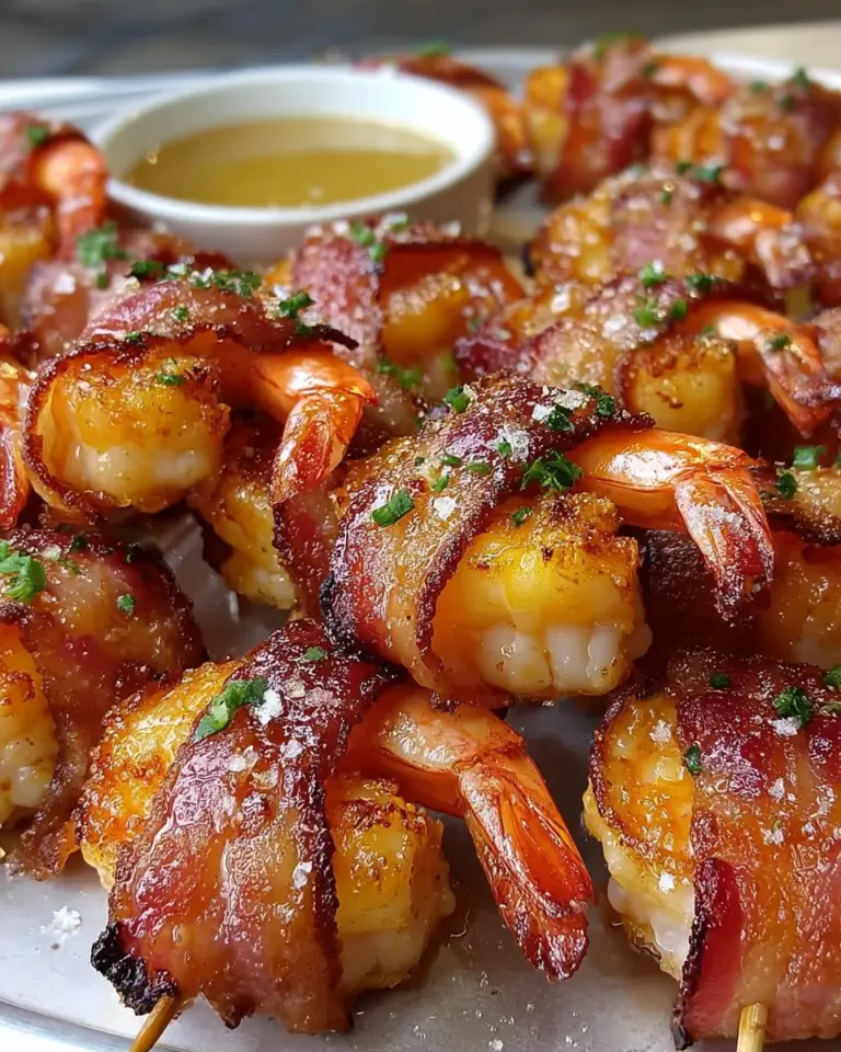 Crispy Bacon-Wrapped Shrimp Appetizers