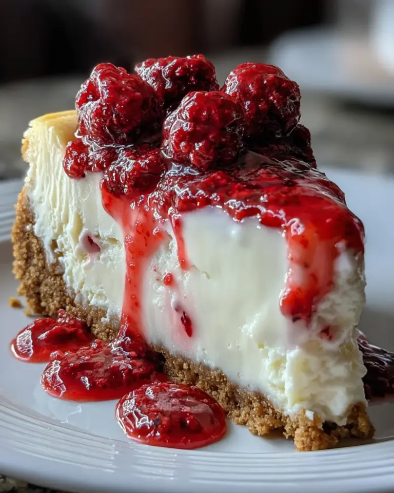White Chocolate Raspberry Cheesecake Bliss