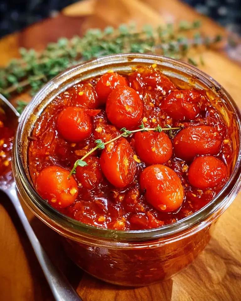 Sweet and Spicy Homemade Cherry Tomato Jam Recipe