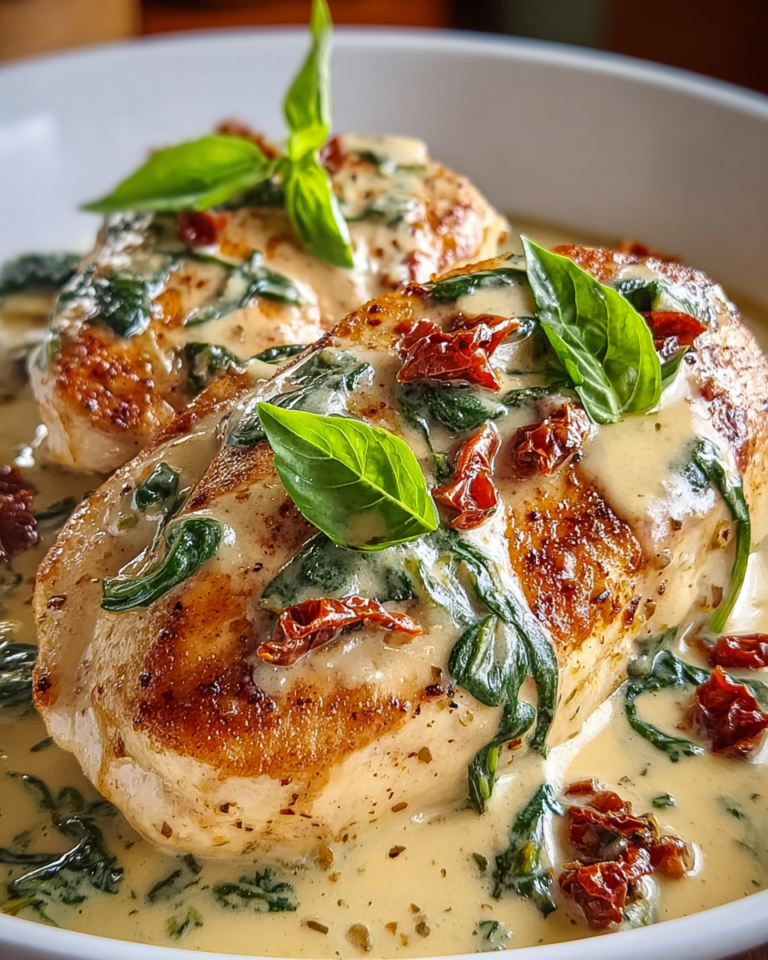 Crockpot Tuscan Chicken is the Creamy Dream Dinner!