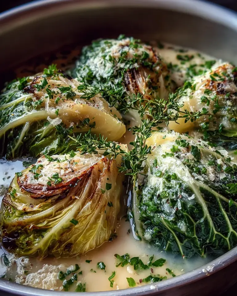 Herby Cabbage in Parmesan Broth: A Comforting Delight!