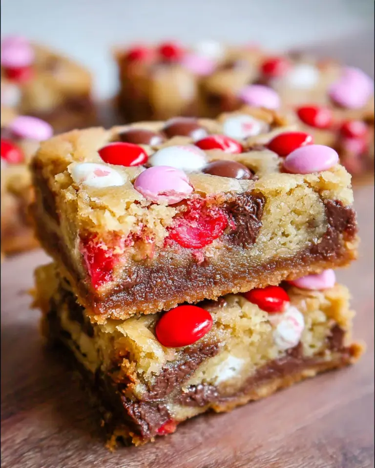Thick & Delish Valentine M&M Bars: Indulge in Love!