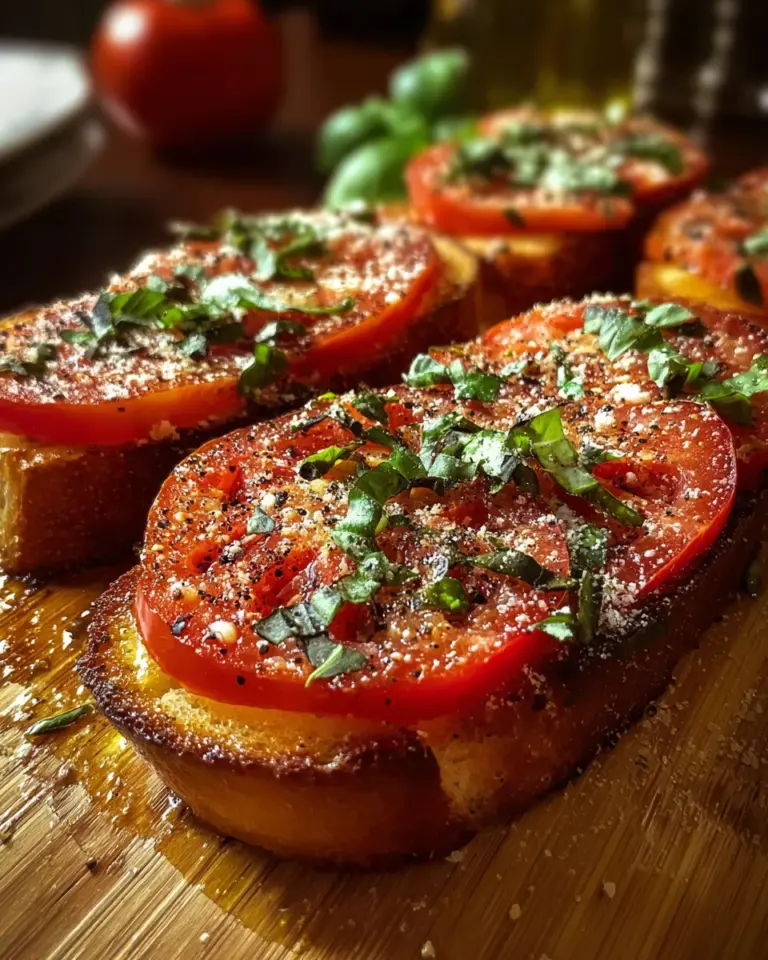 Tomato Basil Garlic Bread