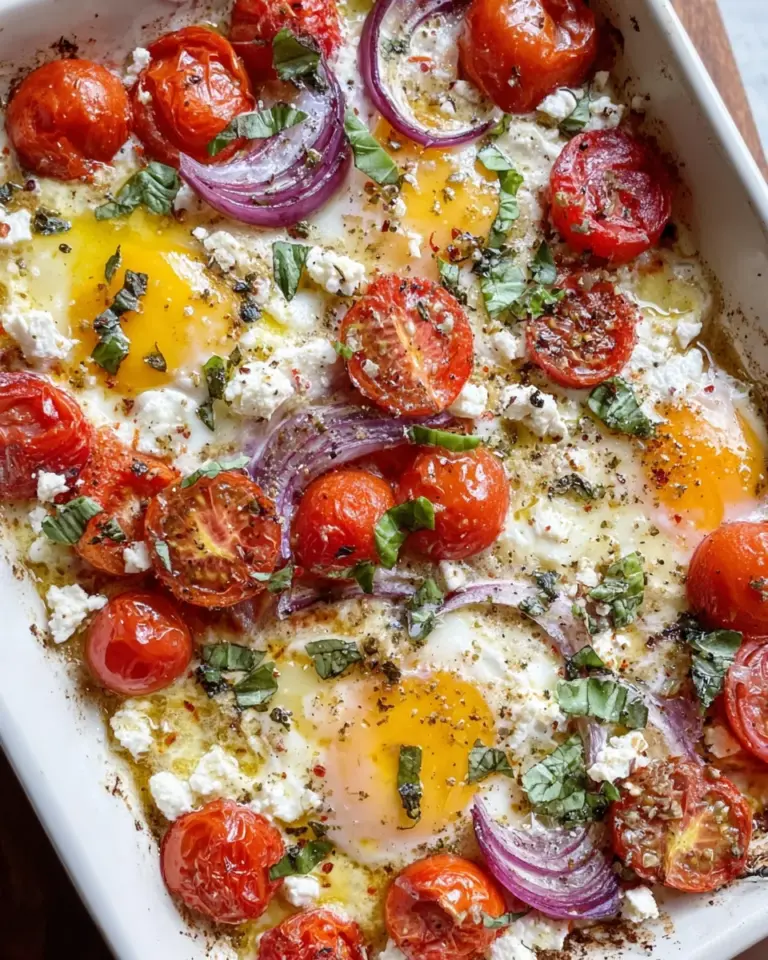 Tomato Feta Baked Eggs: A Delightful Breakfast Recipe!