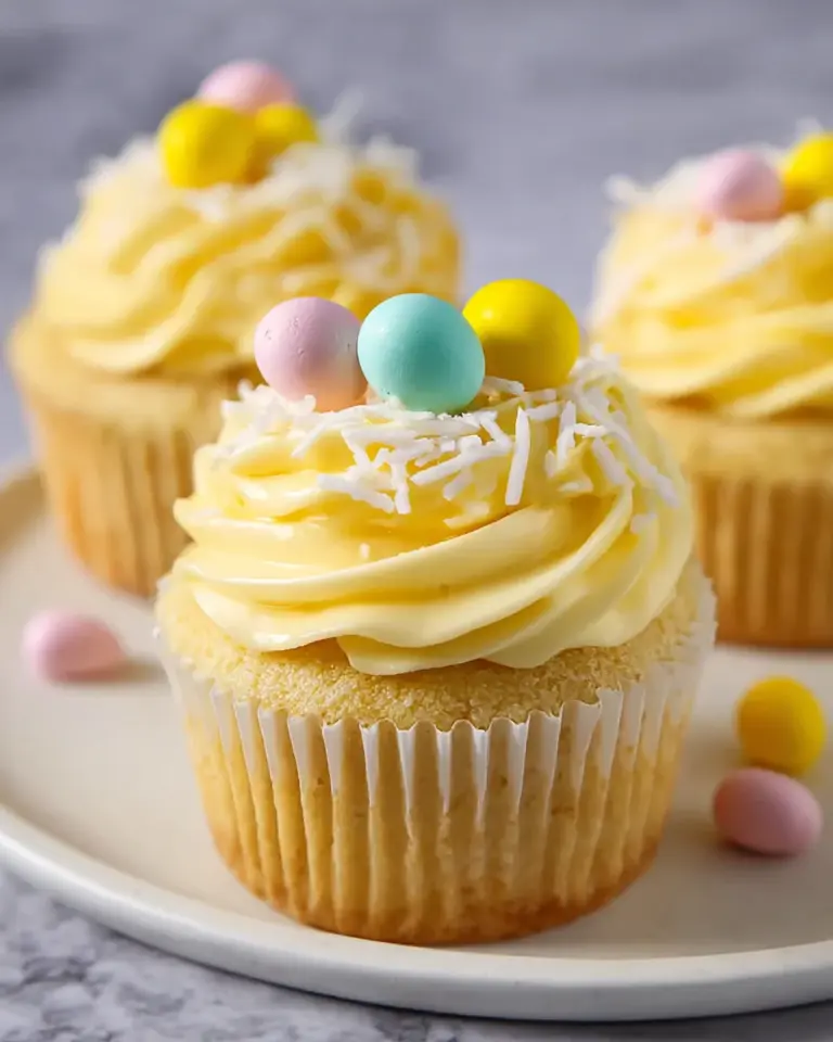 Lemon Curd Easter Cupcakes: Sweet Spring Delight Awaits!