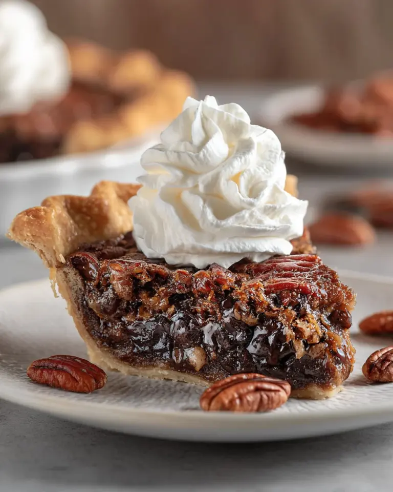 Chocolate Bourbon Pecan Pie