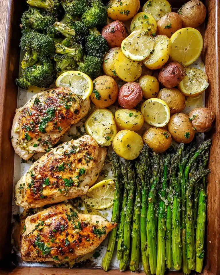 Sheet Pan Garlic Butter Chicken and Veggies Recipe