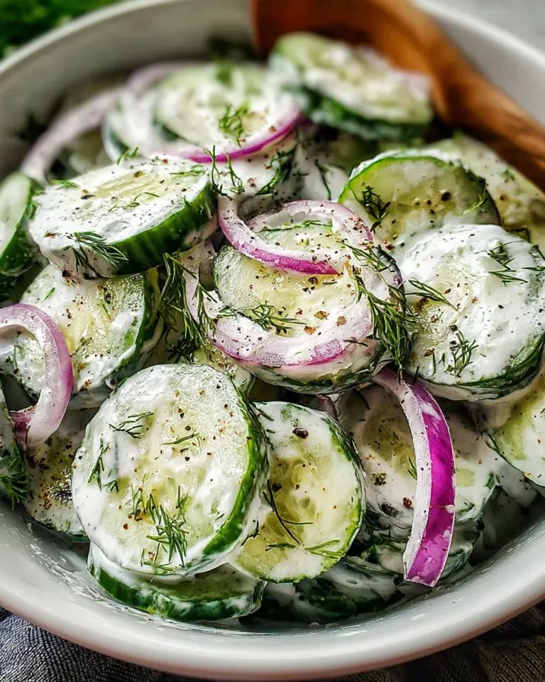 Dill Yogurt Cucumber Salad