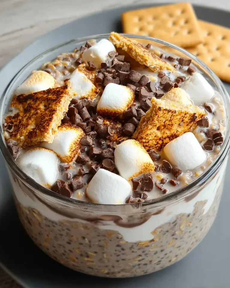 S’mores Overnight Oats Chocolate