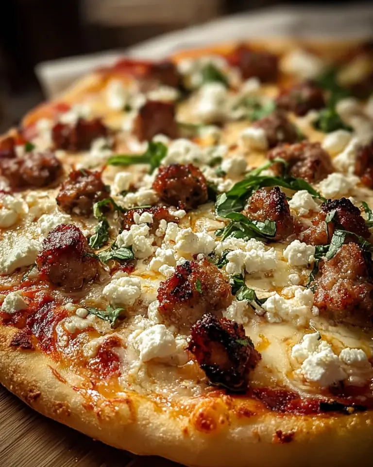 Hot Sausage Feta Honey Pizza: Irresistibly Delicious!
