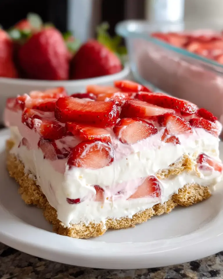 Strawberry Eclair Cake