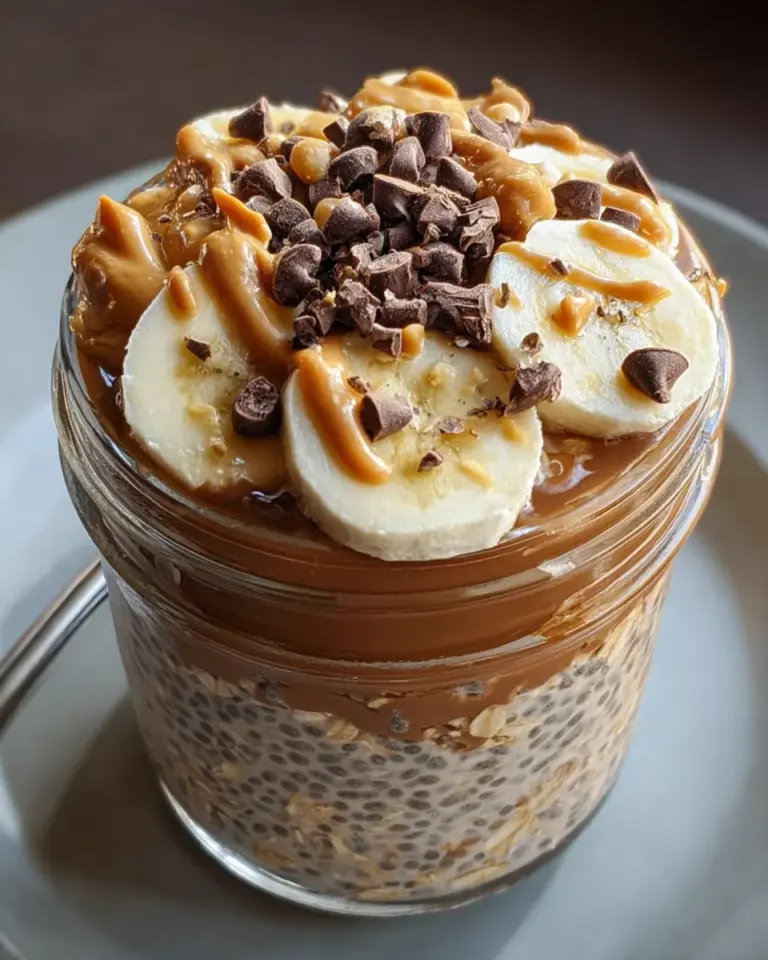 Chocolate Peanut Butter Overnight Oats