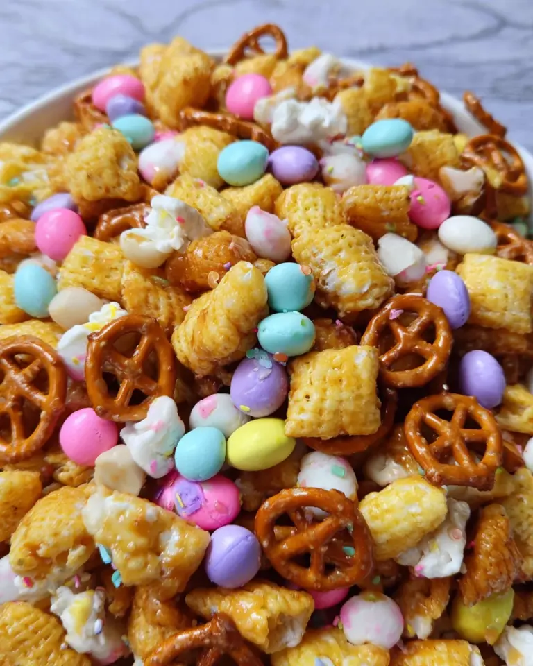 Easter Puff Corn Crunch Snack Mix