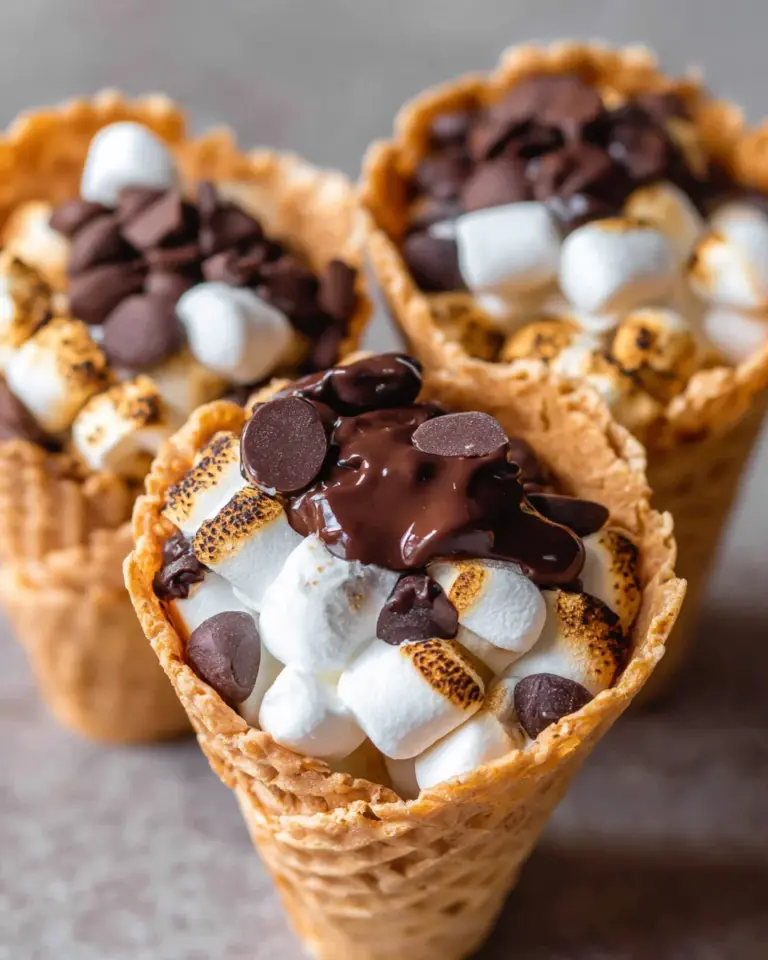 S’Mores Cones are the Ultimate Campfire Dessert Delight!
