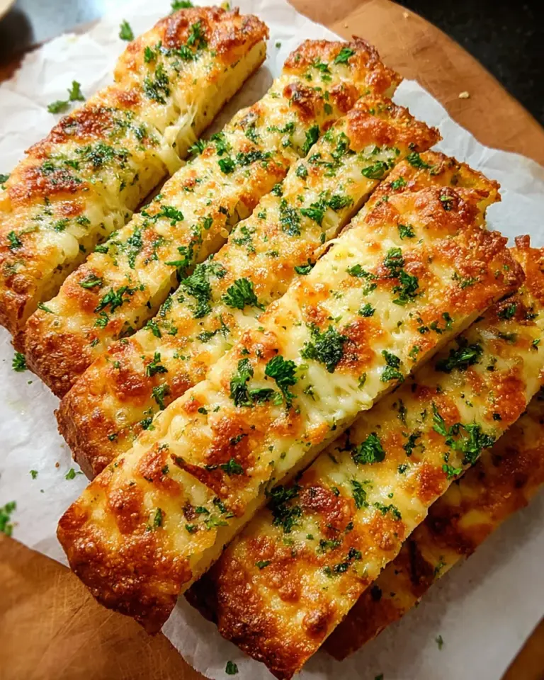 Keto Garlic Breadsticks