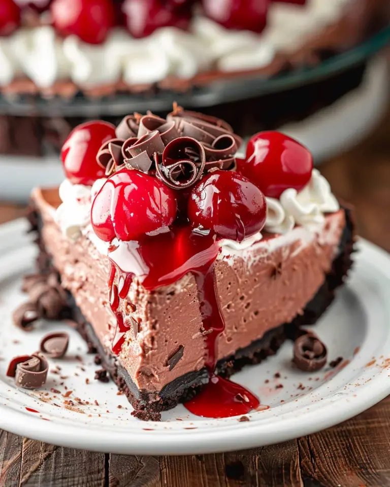 No Bake Black Forest Cheesecake