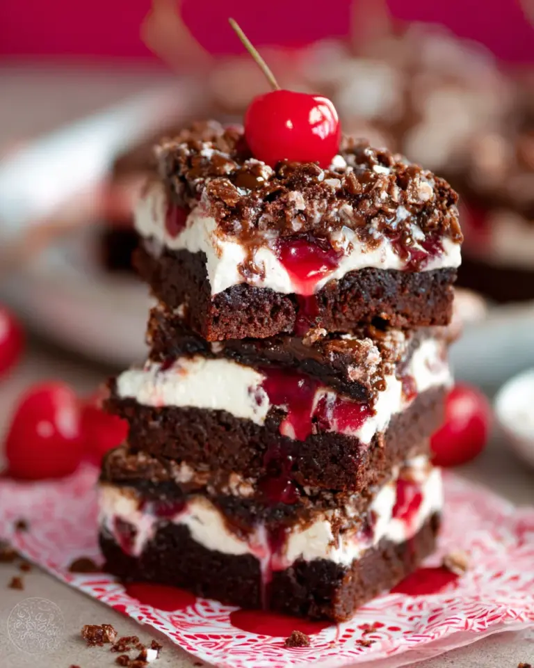 Cherry Brownie Dream Bars