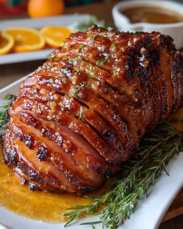 Brown Sugar Glazed Ham with Honey Orange Glaze