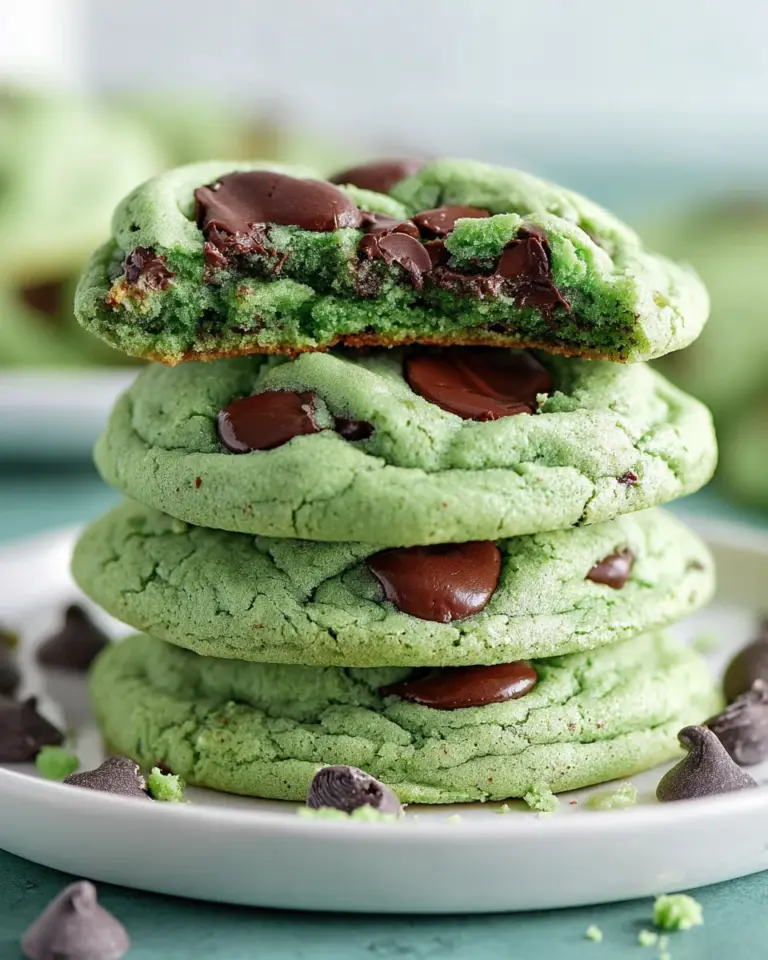 Mint Chocolate Chip Cookies