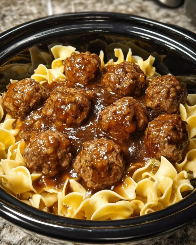 Amish Meatball Noodles