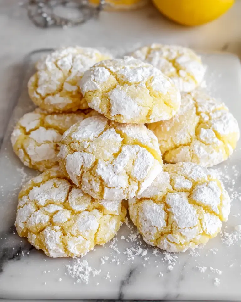 Lemon Crinkle Cookies