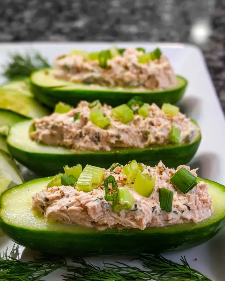 Tuna Cucumber Boats