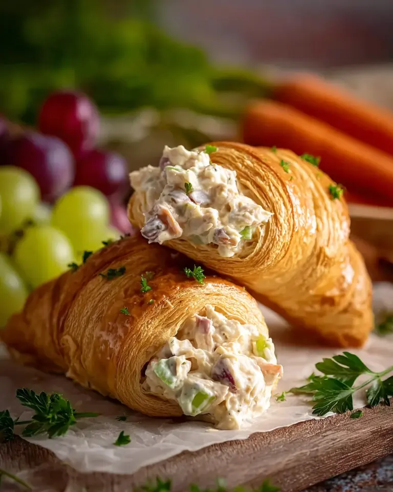 Crispy Easter Chicken Salad Crescent Rolls