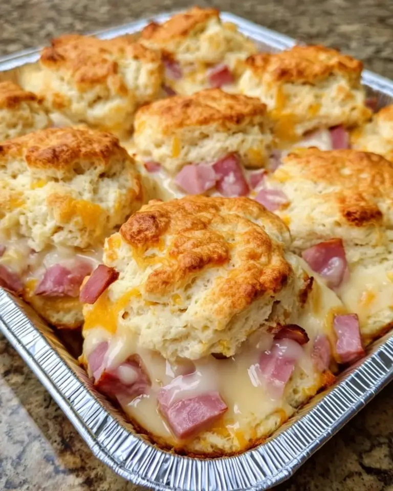Ham and Cheese Butter Biscuits