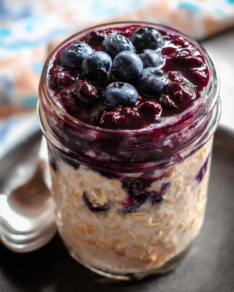 Blueberry Pie Overnight Oats