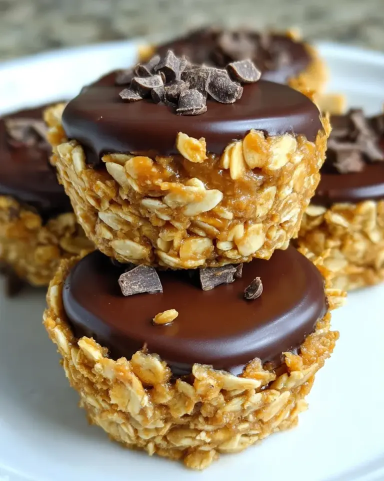 No Bake Peanut Butter Granola Cups