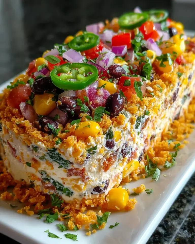 Cowboy Caviar Jalapeno Popper Cheese Log
