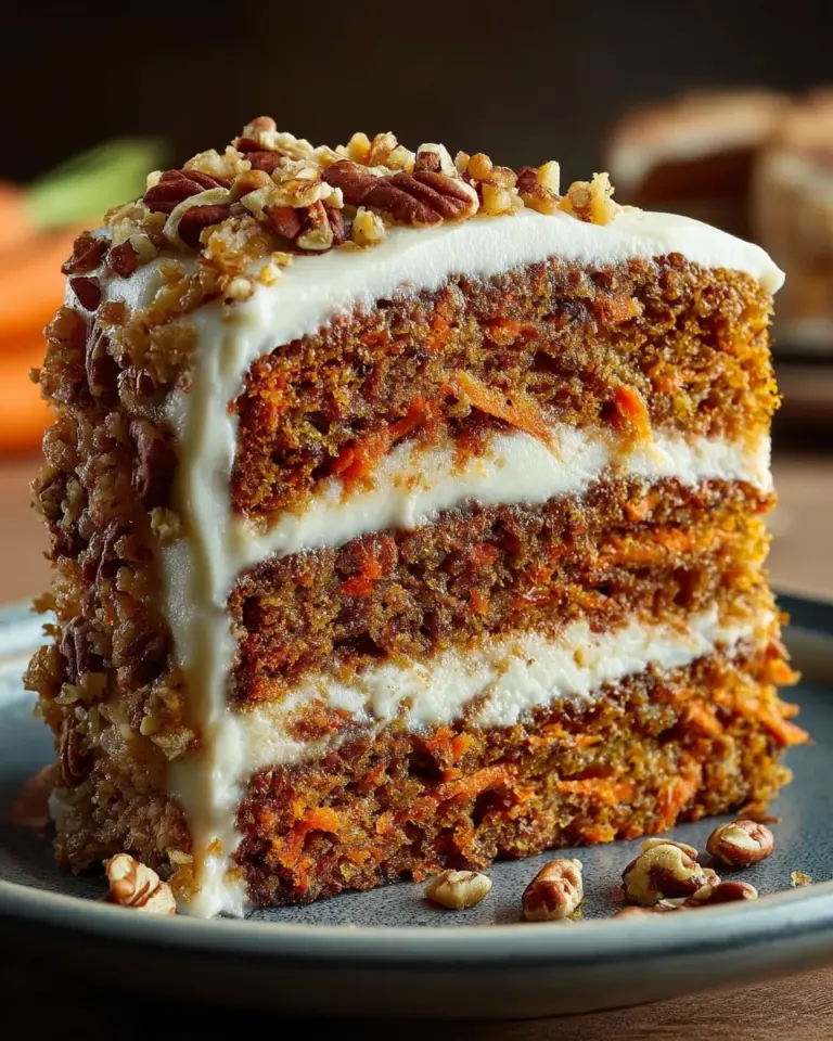 Moist Homemade Carrot Cake with Easy Cream Cheese Frosting