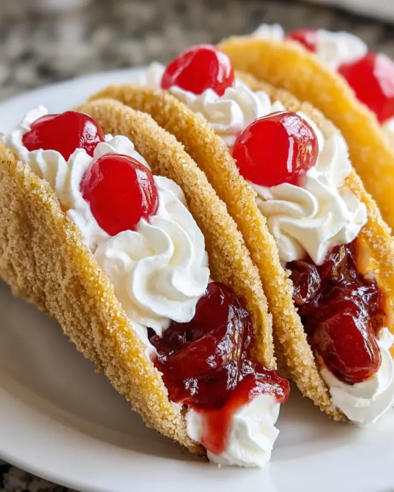 Cherry Cheesecake Tacos