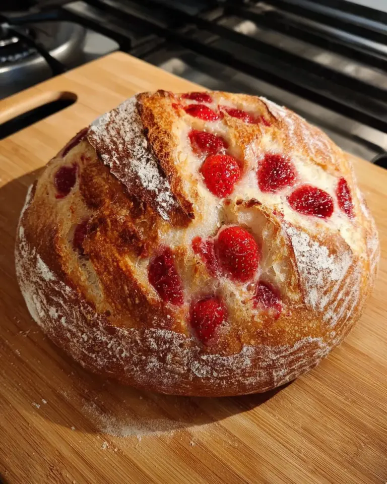 Strawberry Sourdough Bread