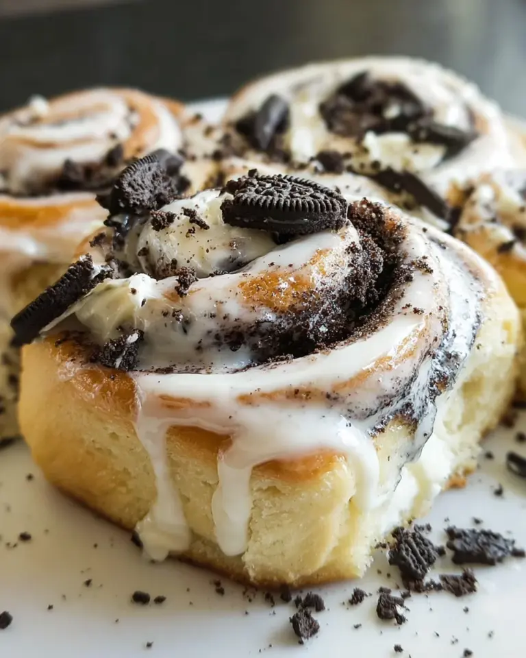Cookies and Cream Cinnamon Rolls
