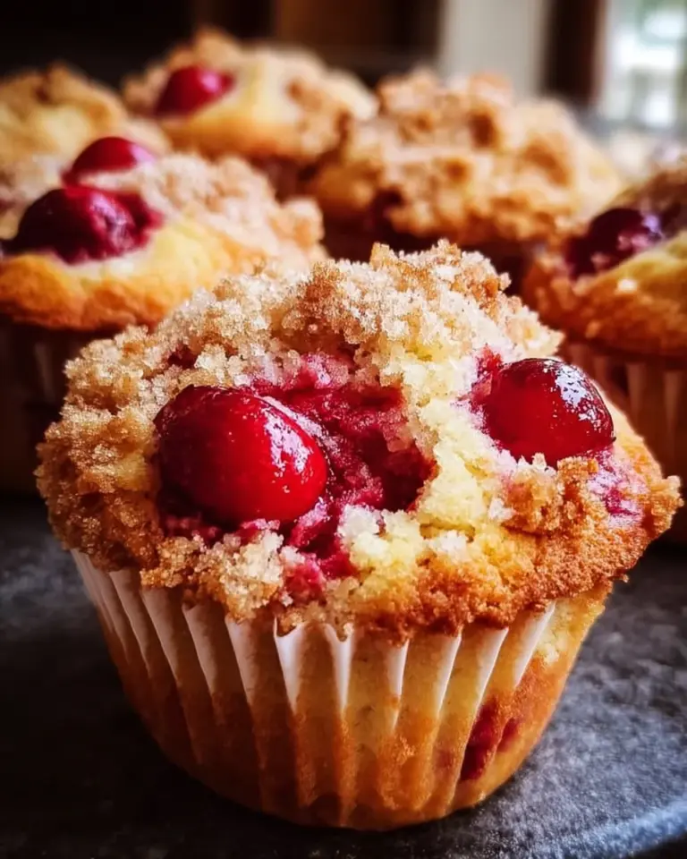 Cherry Cobbler Muffins