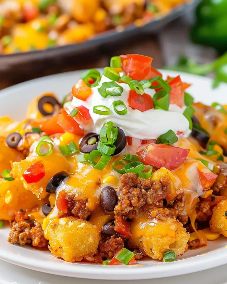 Mexican Tater Tot Casserole