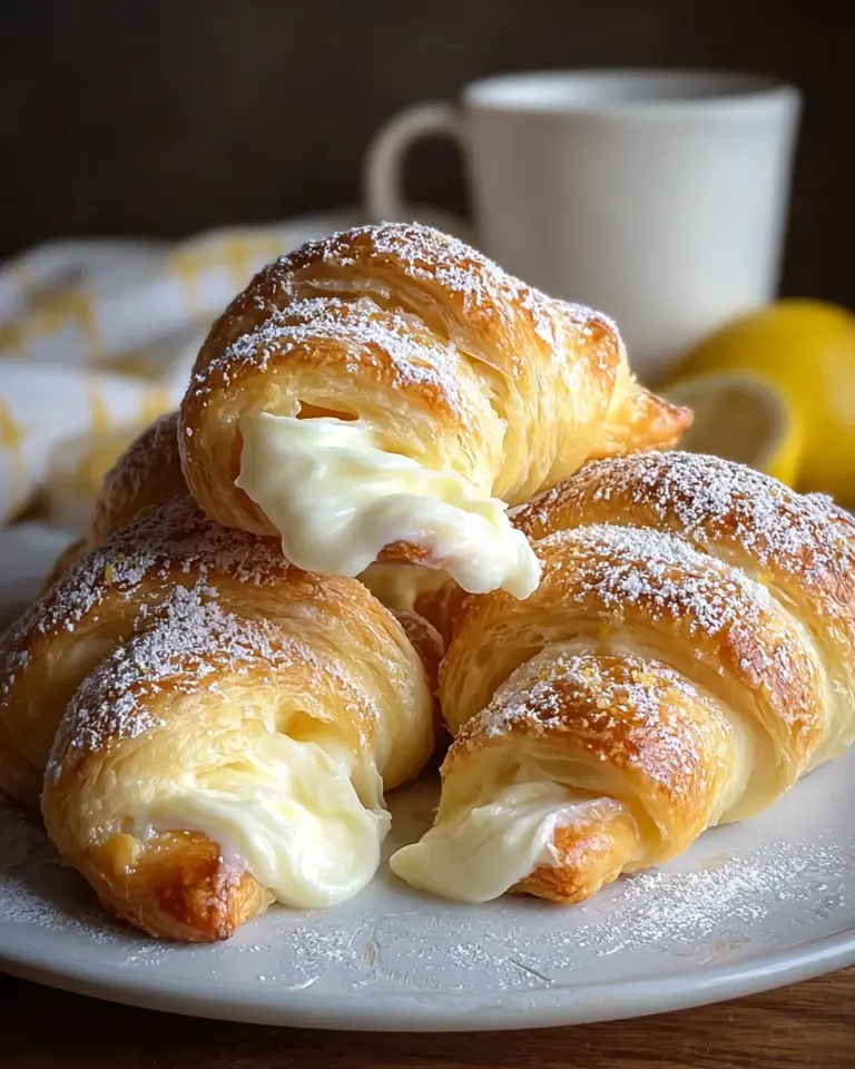 Lemon Cream Cheese Crescent Rolls