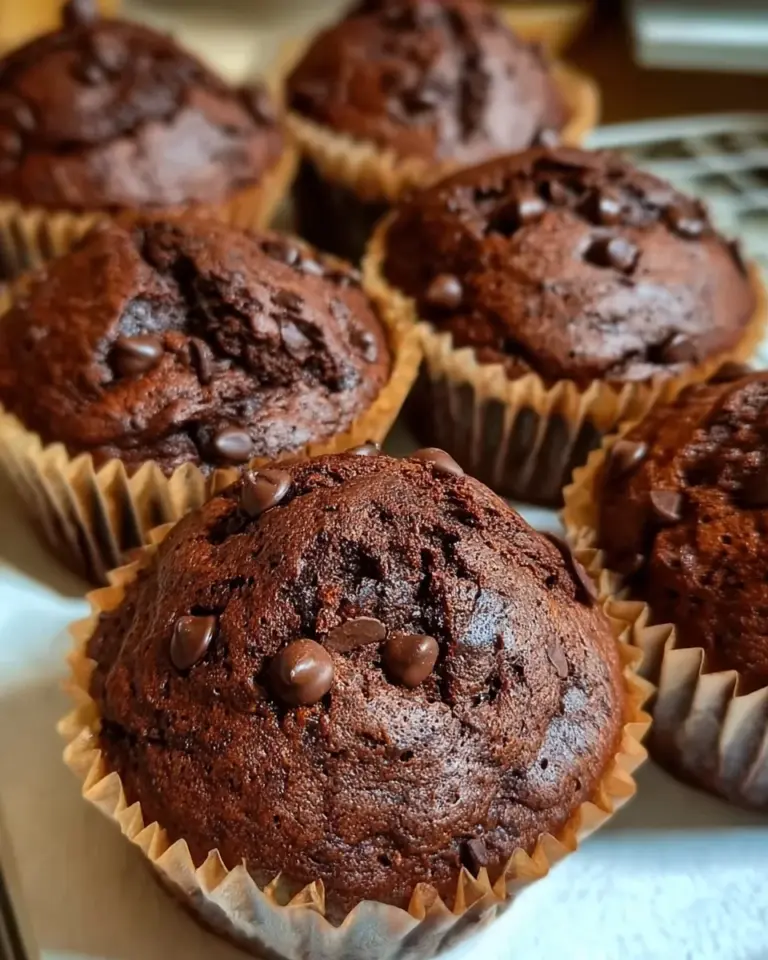 Chocolate Sourdough Muffins