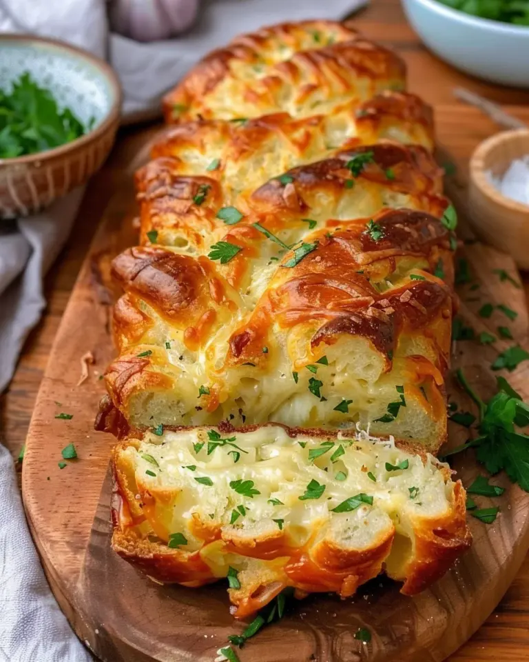 Sourdough Discard Pull-Apart Garlic Bread