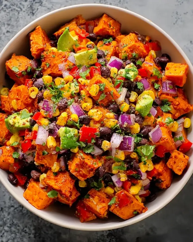 Roasted Sweet Potato Black Bean Salad for a Healthy Meal