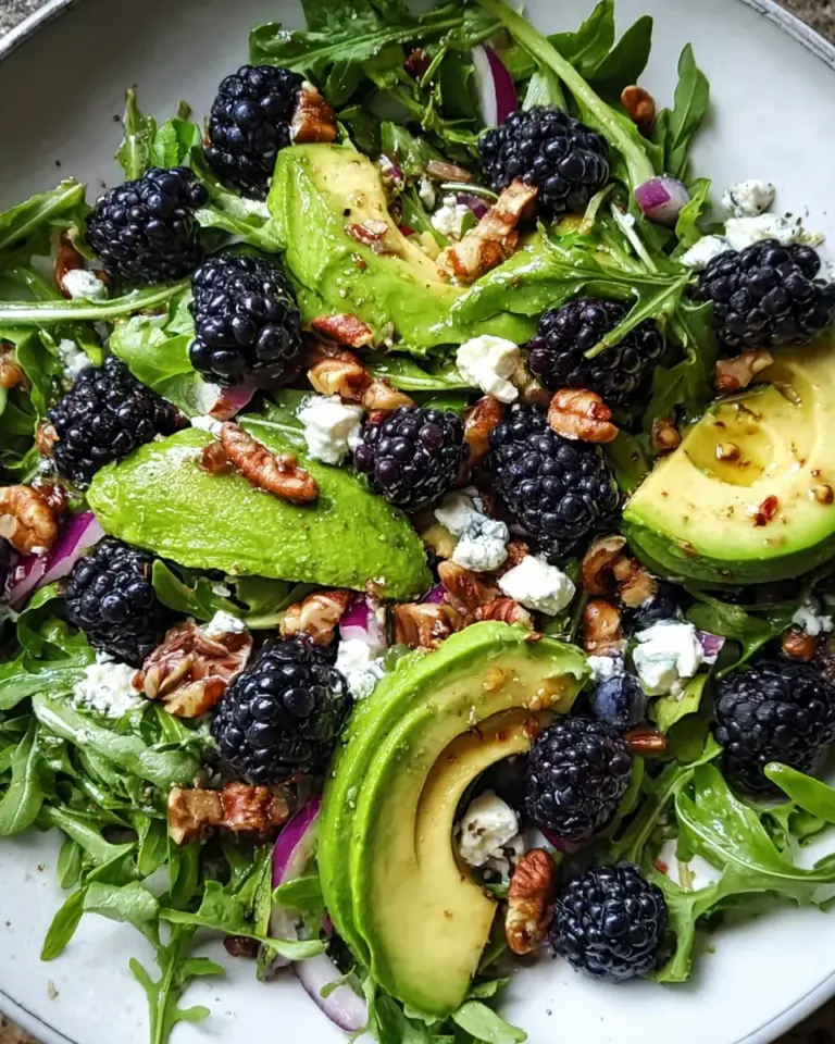 Blackberry, Avocado and Arugula Salad