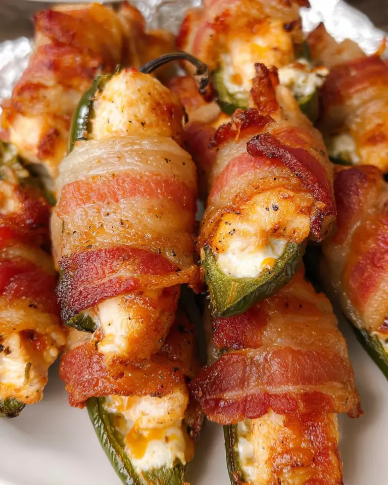 Bacon Wrapped Chicken Jalapeno Poppers