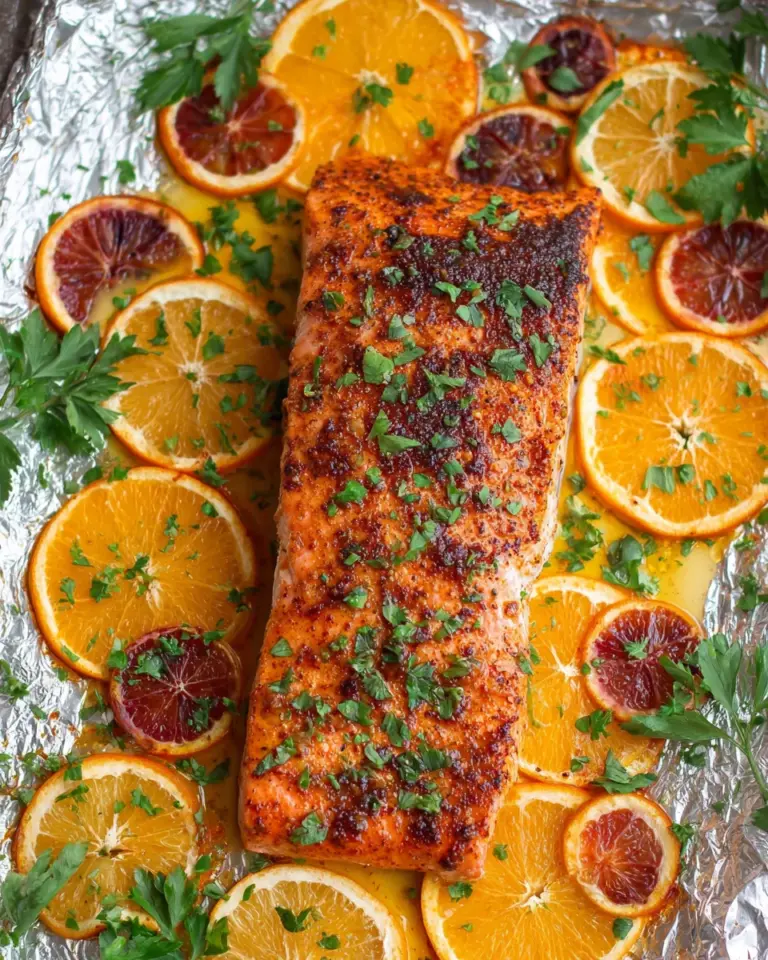 Sheet Pan Orange Chili Salmon